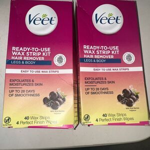 Veet Leg & Body Hair Removal Kit- Sensitive Formula, 40 Count (Pack of 2) 2027